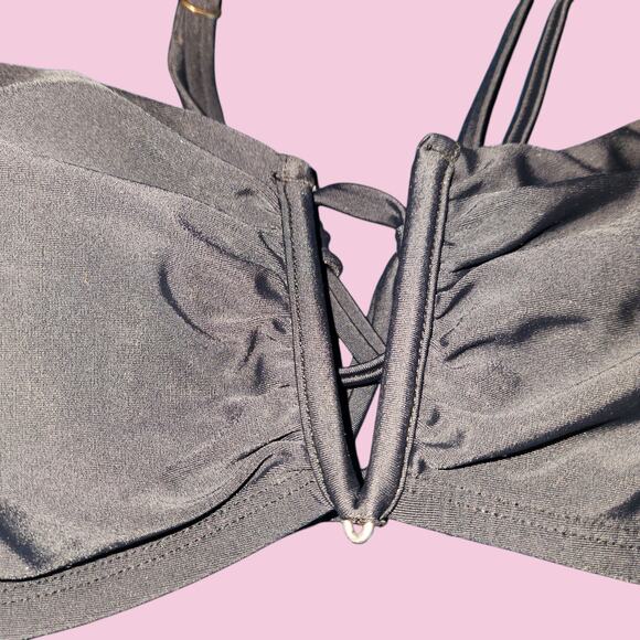 Time & Tru Black Swimsuit Top - Size XL - Picture 2 of 6